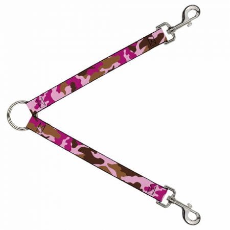 Rózsaszín terepmintás pórázelosztó