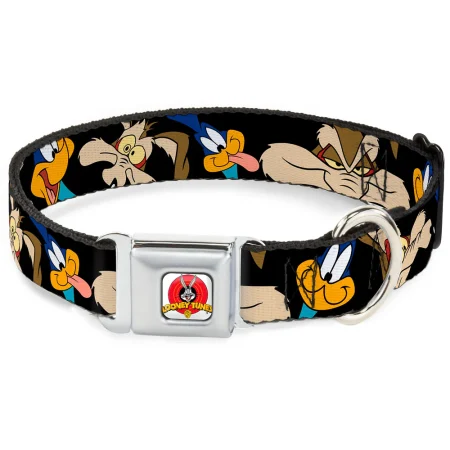 Looney Tunes mintás kutyanyakörv, AirCraft csattal – őrült stílus, maximális figyelem