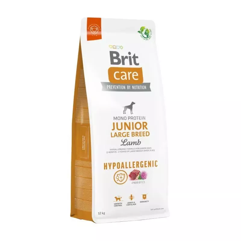 Brit Care Dog junior large bárány-rizs 12kg-walkingpaws