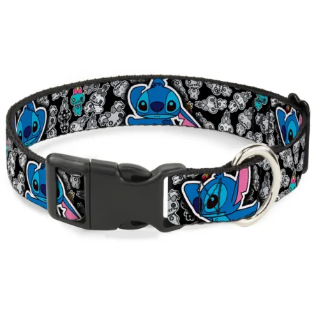 Disney Stitch kutyanyakörv – Erős, amerikai műanyag csattal