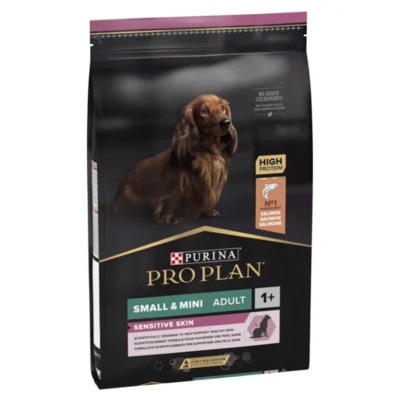 Purina Pro Plan Small & Mini Adult Sensitive Skin lazacban gazdag száraz kutyaeledel 7 kg