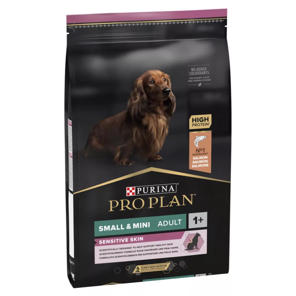 Purina Pro Plan Small & Mini Adult Sensitive Skin lazacban gazdag száraz kutyaeledel 7 kg walkimngpaws.hu