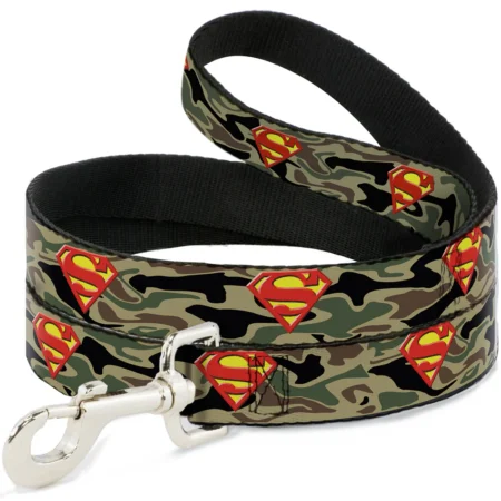 Superman terepmintás kutyapóráz – Hivatalos DC termék