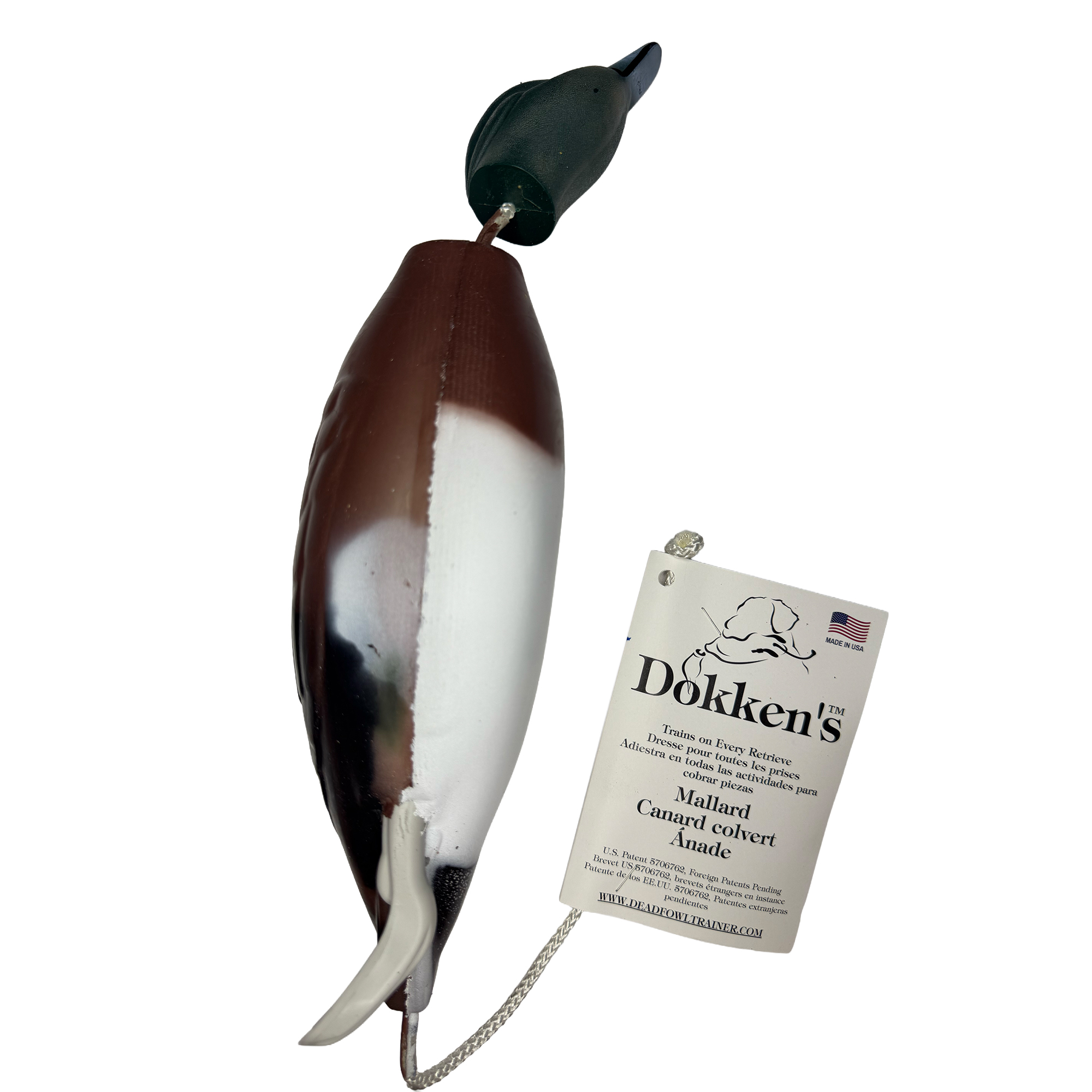 Dokken’s Dead Fowl Trainer – Tőkés réce tréningdummy vadászkutyák számára - barna
